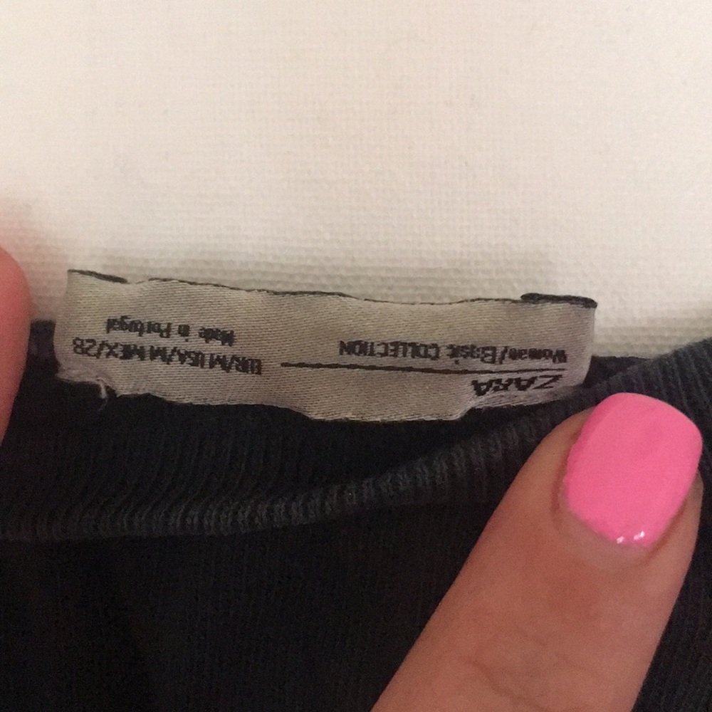 ZARA Grey rock n roll T Shirt with Design like NEW - Picture 5 of 5